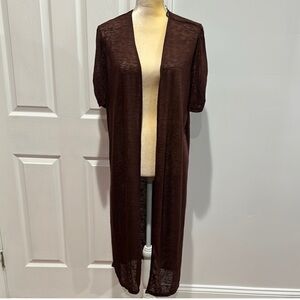 Torrid Slub Duster Ruched Short Sleeve Size : 1 (14-16)